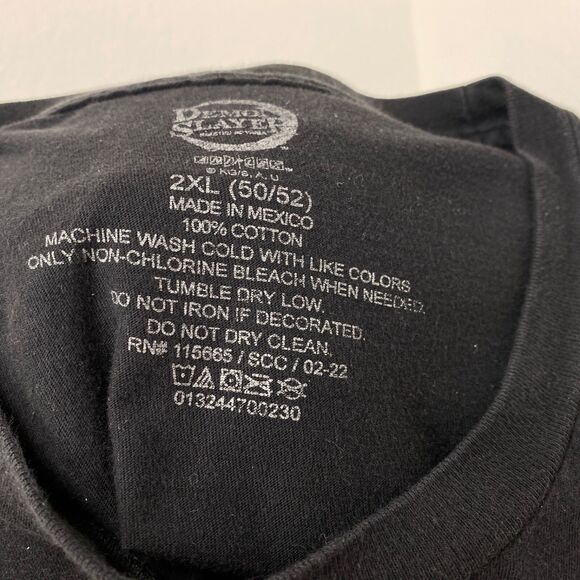 Mens Demon Slayer Black T Shirt 2XL Graphic Animated Series Cotton Short Sleeve - Picture 8 of 8